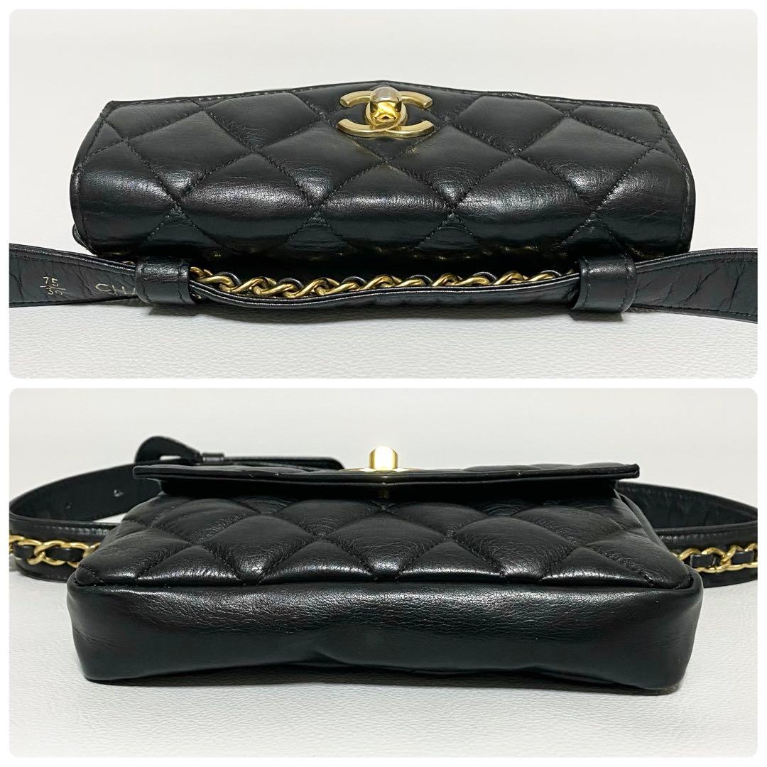 CHANEL / マトラッセ ウエストポーチ ココマーク チェーンベルト