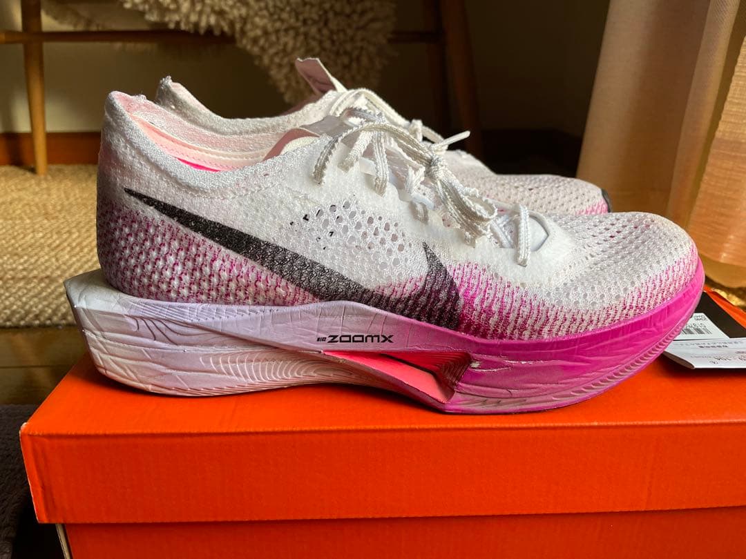 Nike ヴェイパーフライネクスト%3 27cm ホワイト/ピンク