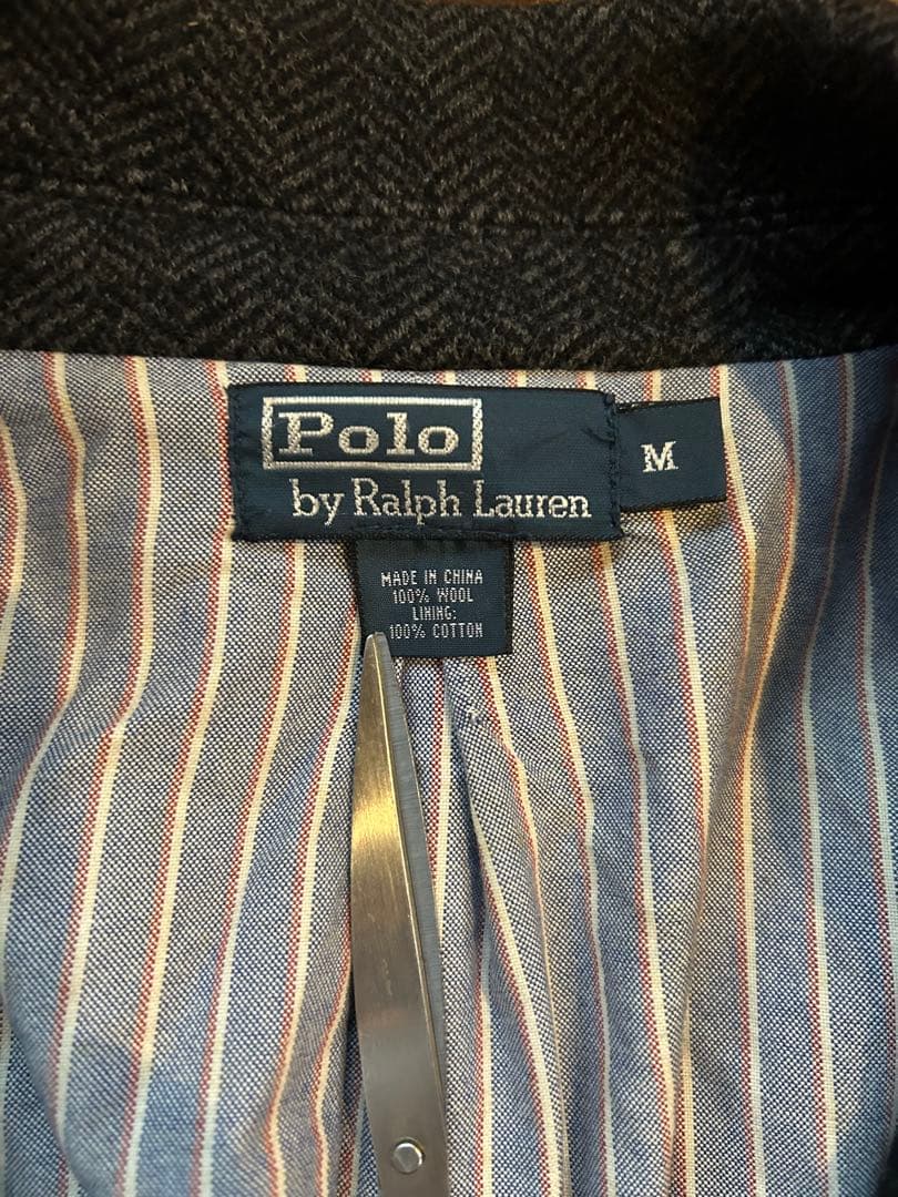 ポロラルフローレン　テーラードジャケット　ヘリンボーン　胡桃ボタン