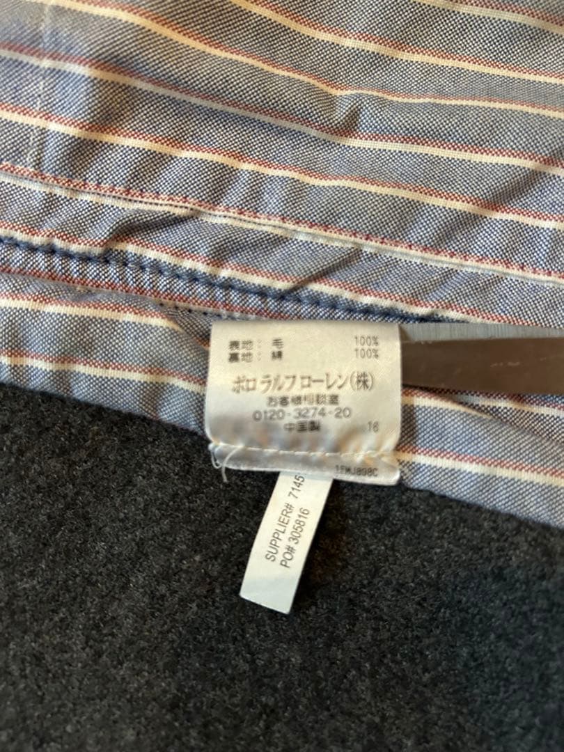 ポロラルフローレン　テーラードジャケット　ヘリンボーン　胡桃ボタン