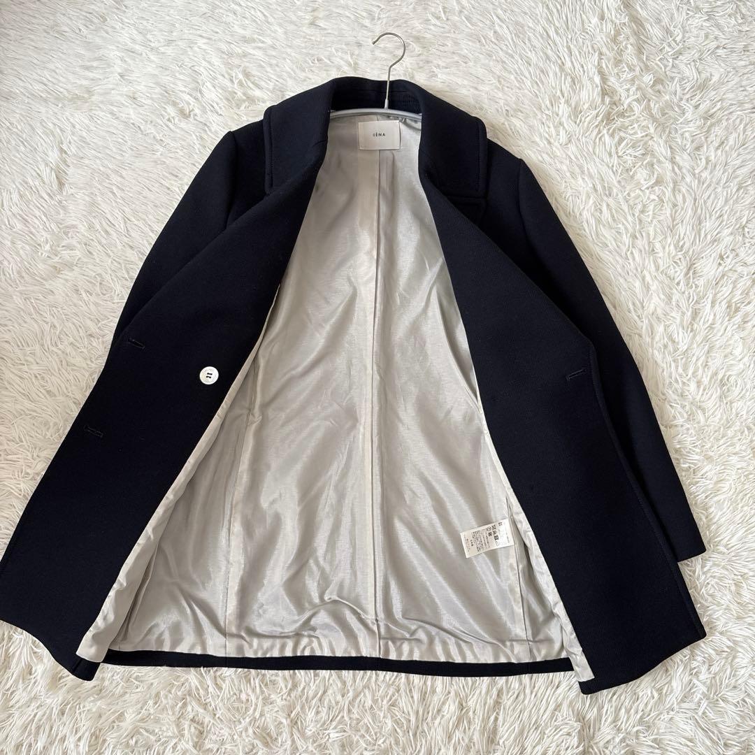 美品 IENA イエナ テーラード ダブル ジャケット 金ボタン ウール