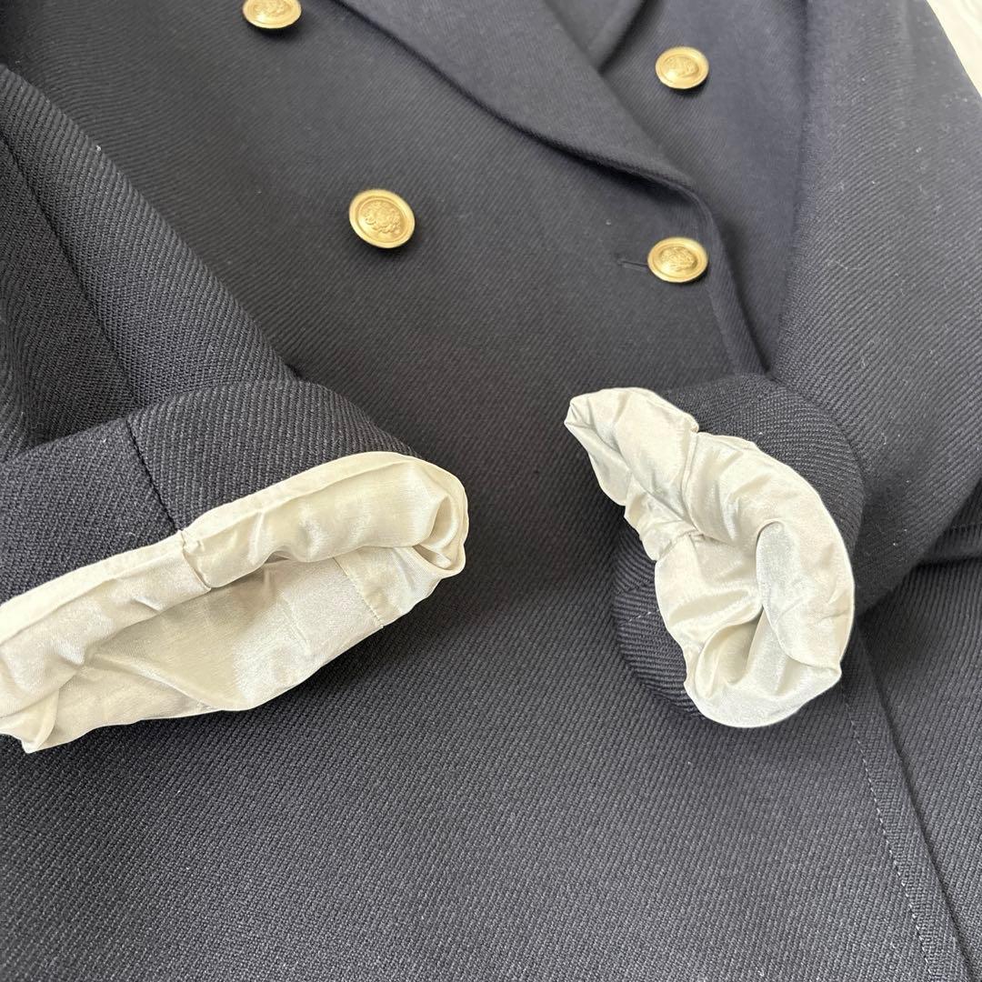 美品 IENA イエナ テーラード ダブル ジャケット 金ボタン ウール