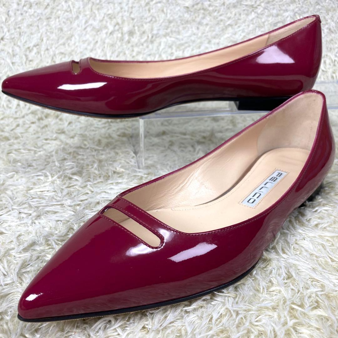 『未使用級』PELLICO ペリーコ アネッリ フラットパンプス エナメル　37