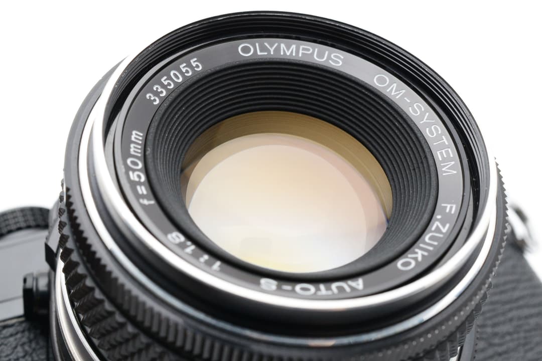 Olympus OM-1 50mm F1.8 ブラック モルト新品 #8008