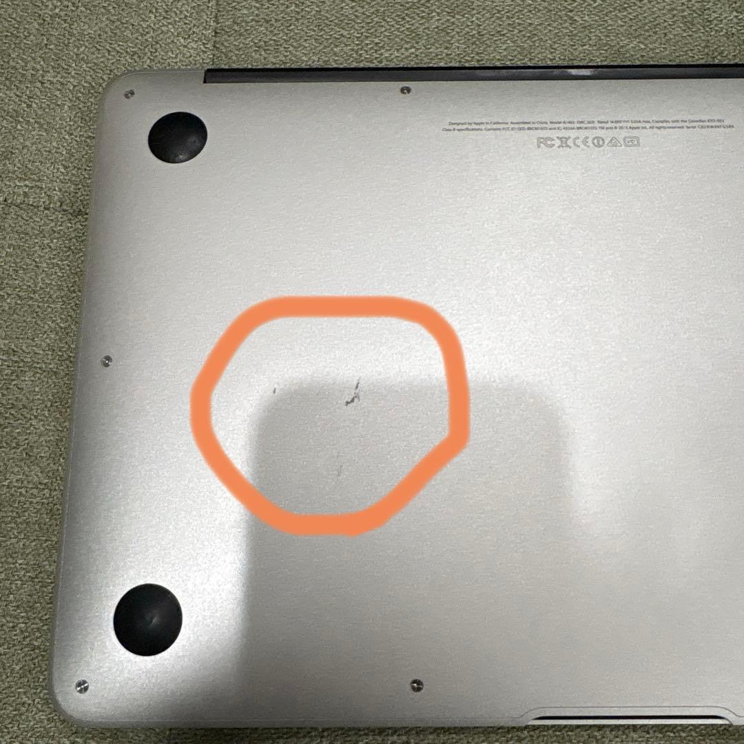 Macbook Air（A1465）, メモリ8GB / ストレージ128GB