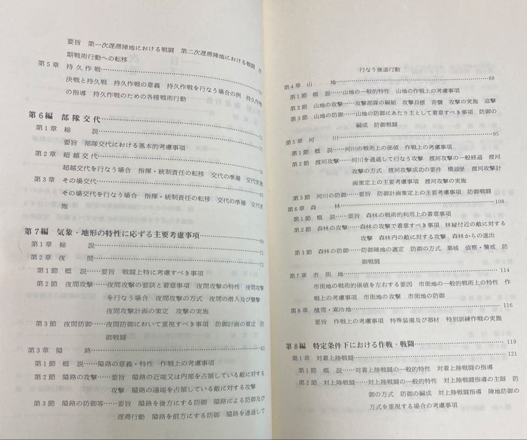 戦術原則の基礎的研究　上・下巻　吉田雅良　田中書店　昭和49年10月11月