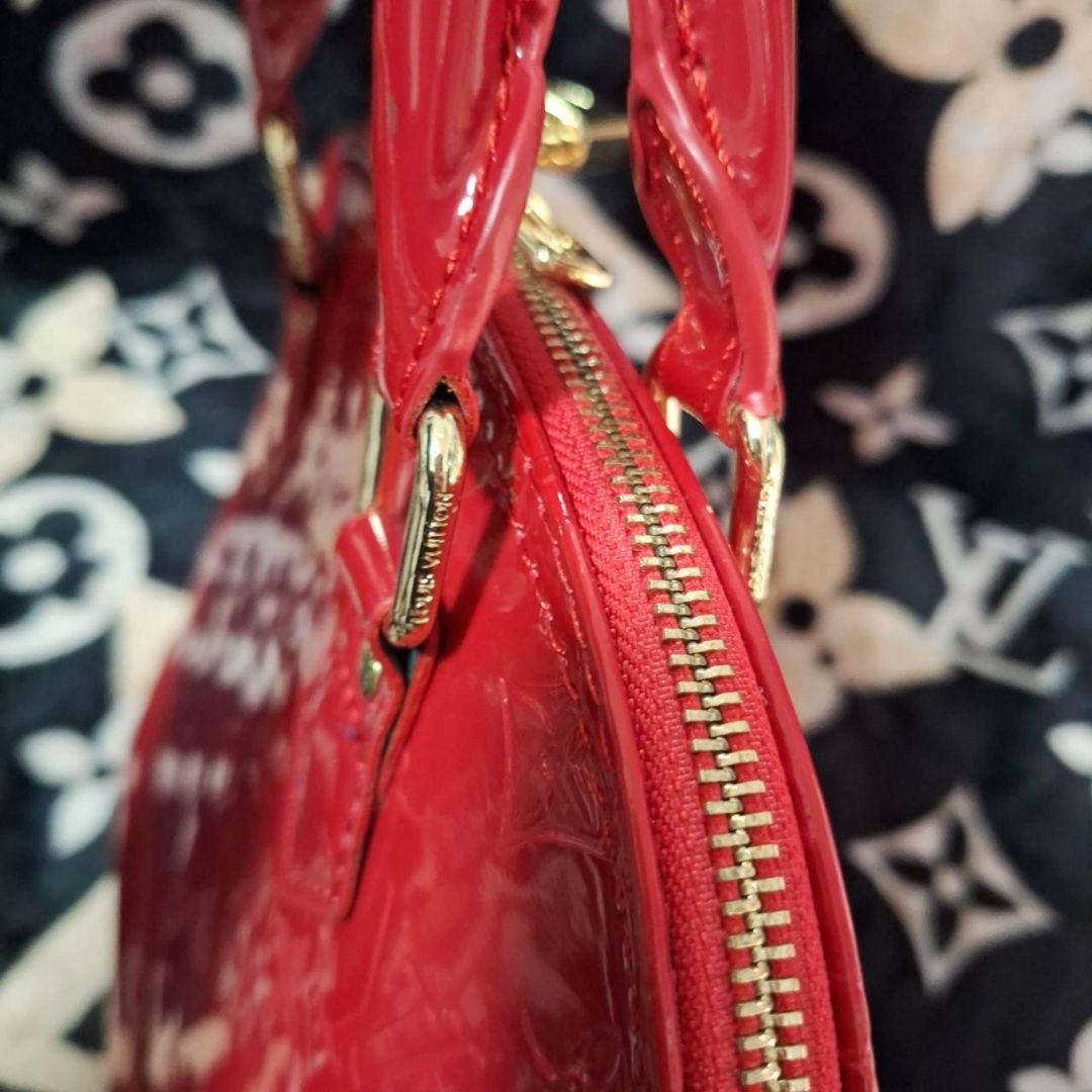 美品‼️ルイヴィトン アルマPM ヴェルニ ハンドバッグ レッド 並行輸入品