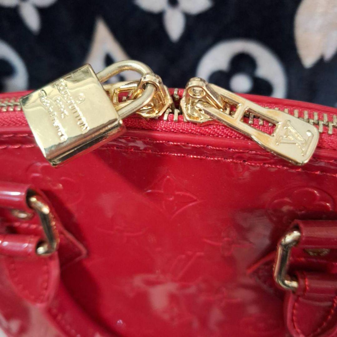 美品‼️ルイヴィトン アルマPM ヴェルニ ハンドバッグ レッド 並行輸入品