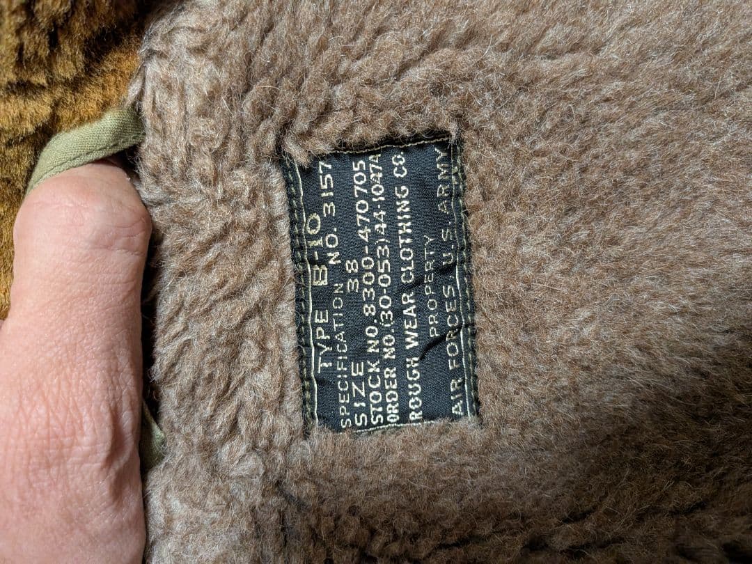 b-10　リアルマッコイズ　フライトジャケット　38