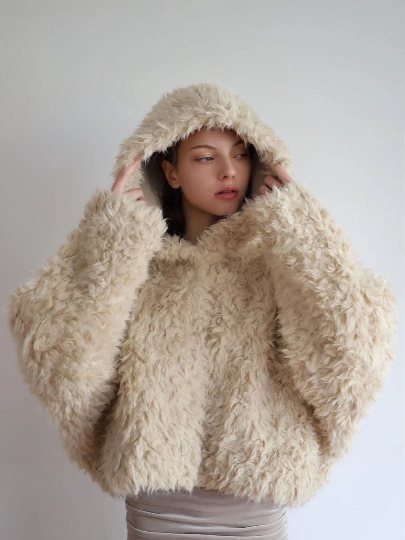 ジャケット・アウター celon poodle fur blouson