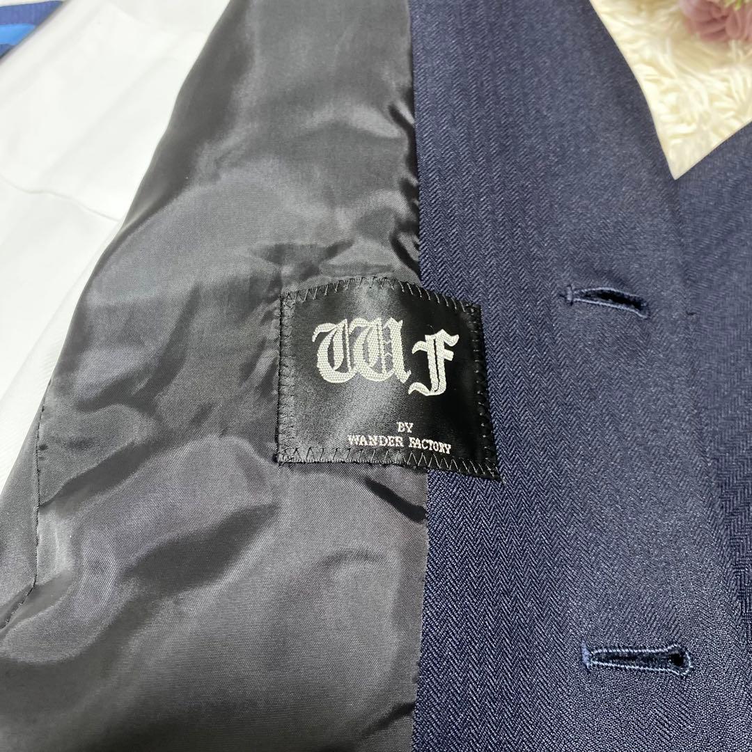 ワンダーファクトリー 男の子　フォーマルスーツ　150 濃紺　5点セット　制服