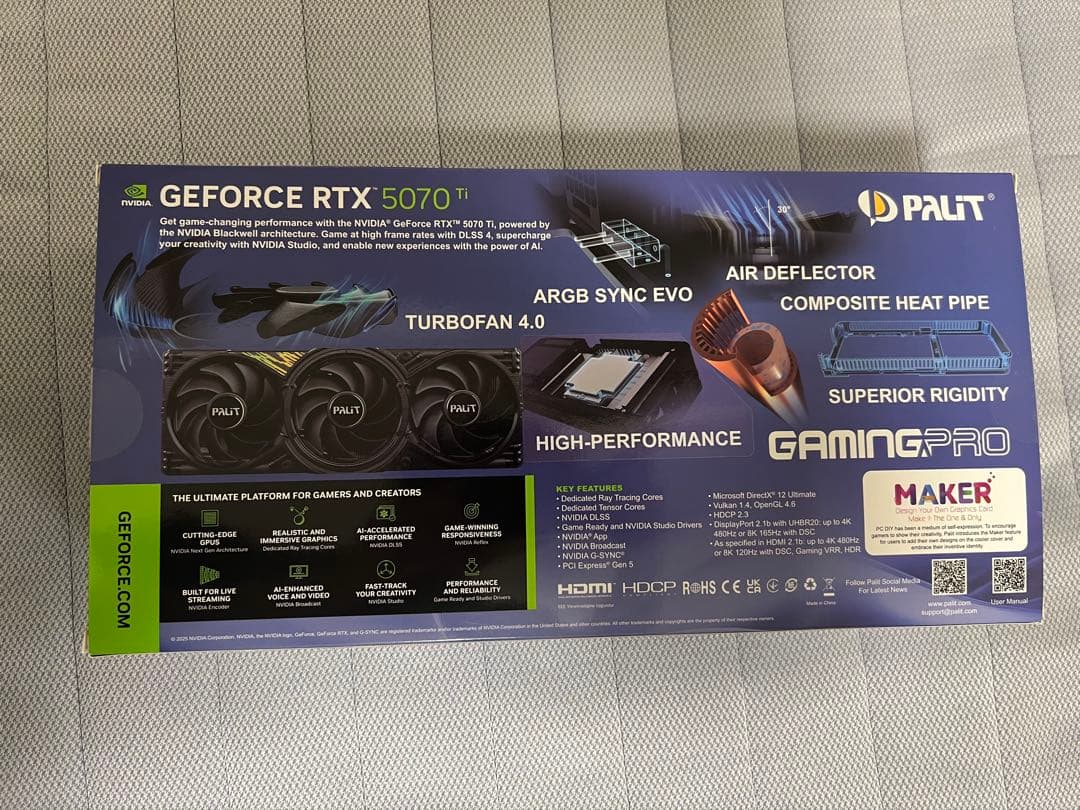 グラフィックボード・グラボ・ビデオカード GeForce RTX 5070 Ti