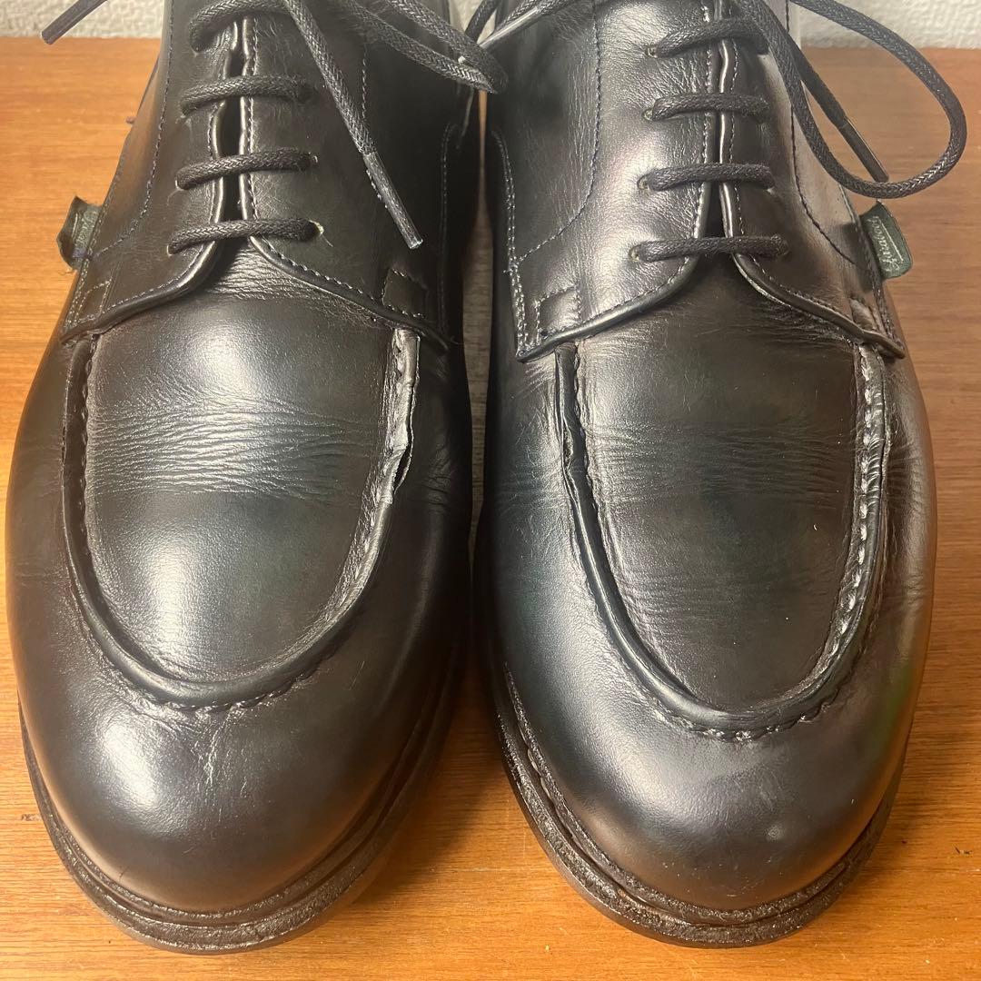 パラブーツ PARABOOT シャンボード 革靴　ネイビー　レザーシューズ