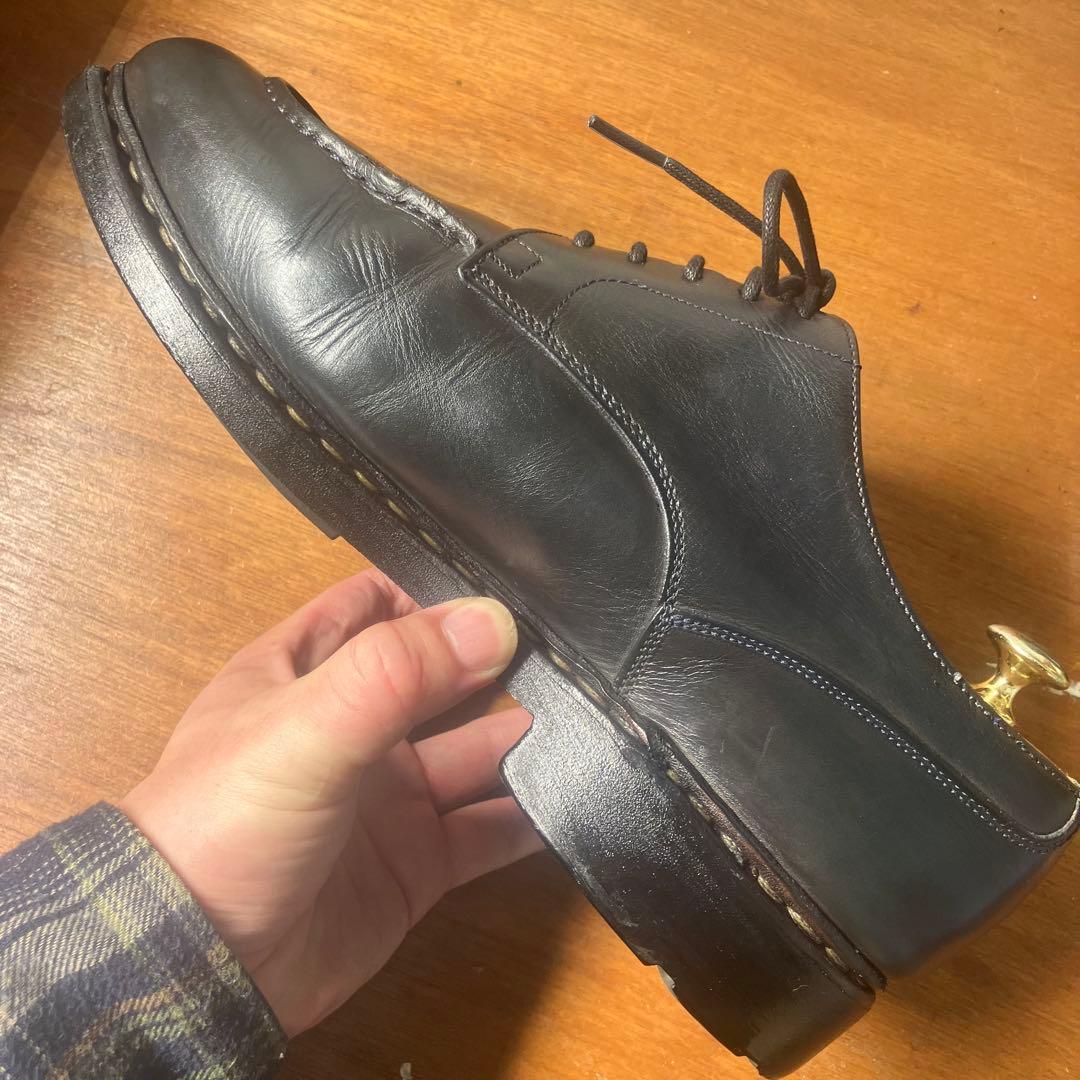 パラブーツ PARABOOT シャンボード 革靴　ネイビー　レザーシューズ