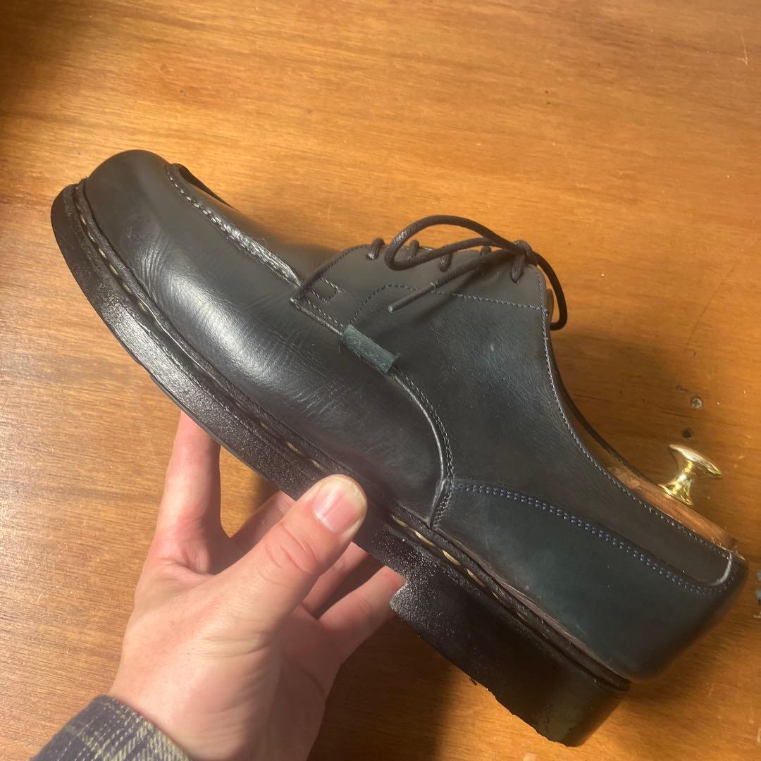 パラブーツ PARABOOT シャンボード 革靴　ネイビー　レザーシューズ