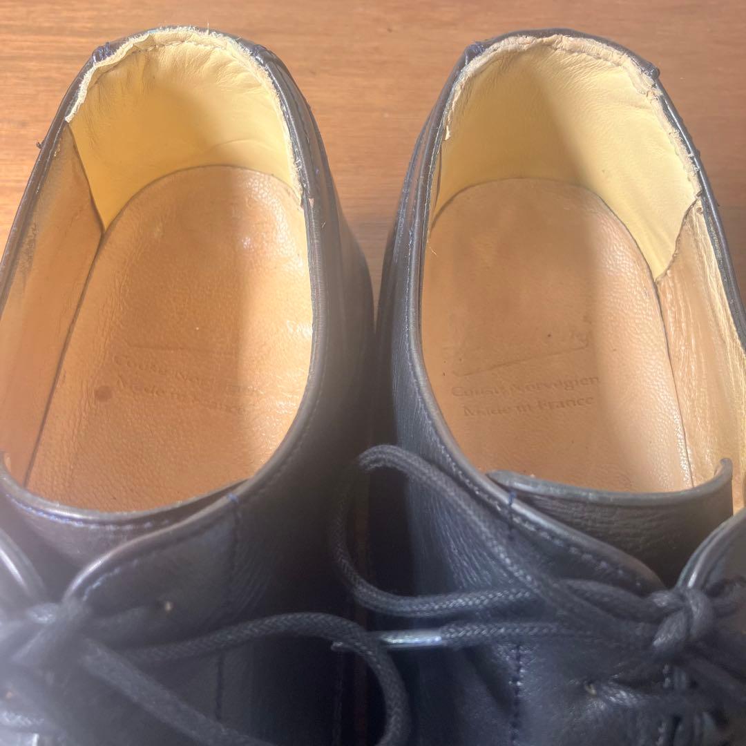 パラブーツ PARABOOT シャンボード 革靴　ネイビー　レザーシューズ