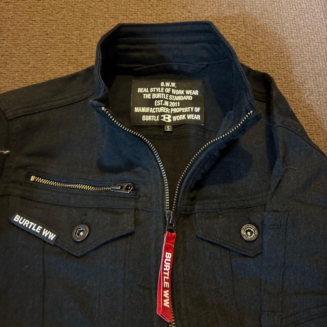 未使用 バートル 作業着 上下 5001 5002 男女兼用 ストームブラックS