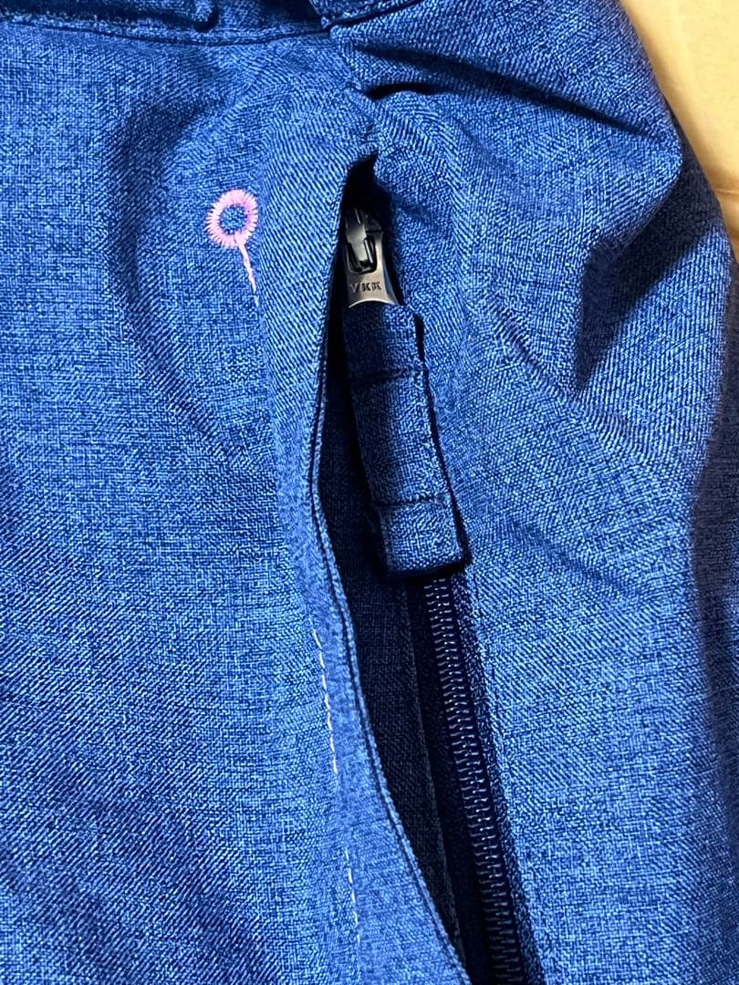 子ども用スキーウェア 青とピンクの星柄　女の子