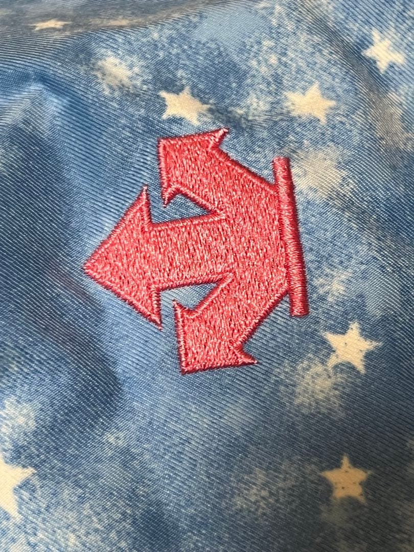 子ども用スキーウェア 青とピンクの星柄　女の子