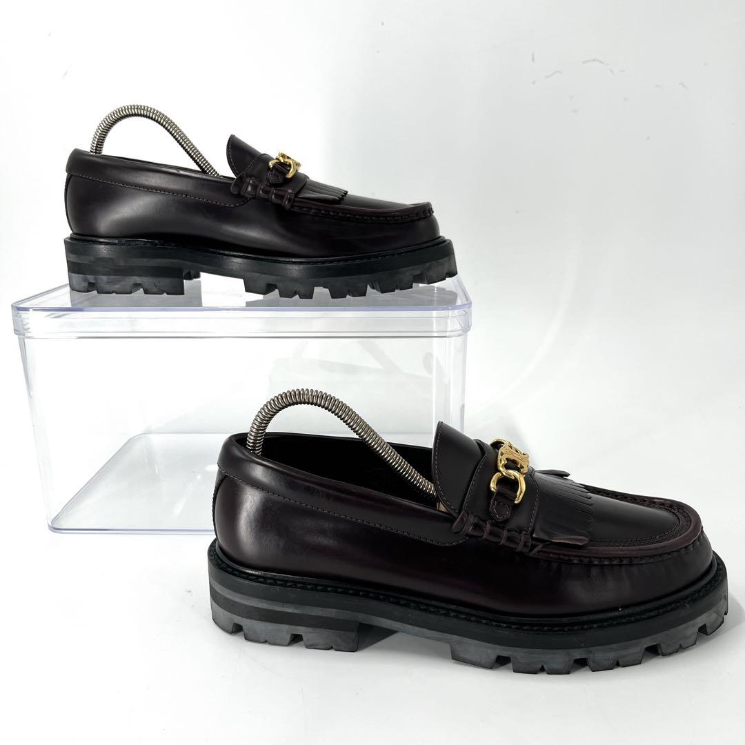 セリーヌ　ローファー　エディスリマン　バーガンディ　マーガレット　トリオンフ