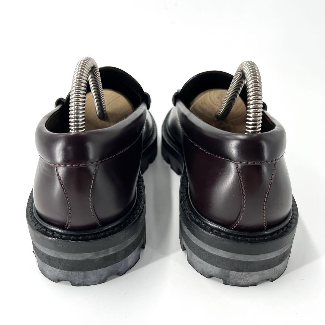 セリーヌ　ローファー　エディスリマン　バーガンディ　マーガレット　トリオンフ