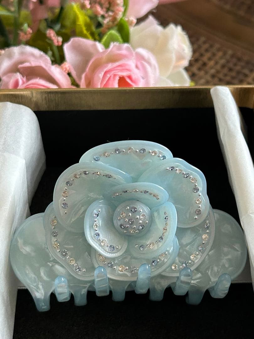 ☆アレクサンドル ドゥ パリ☆キラキラお花クリップ☆☆