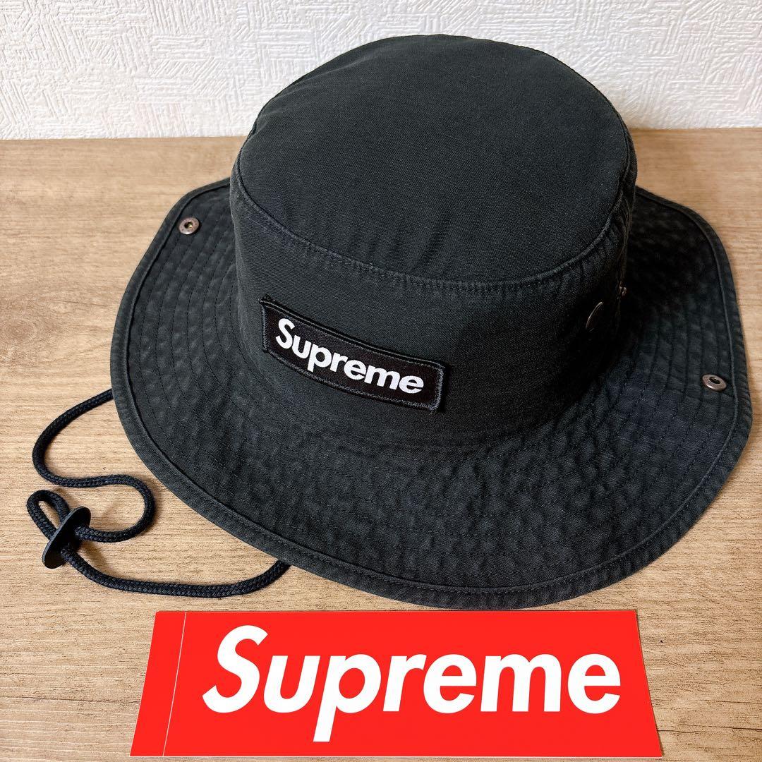 正規品　Supreme Military Boonie ハット　ブラック　黒
