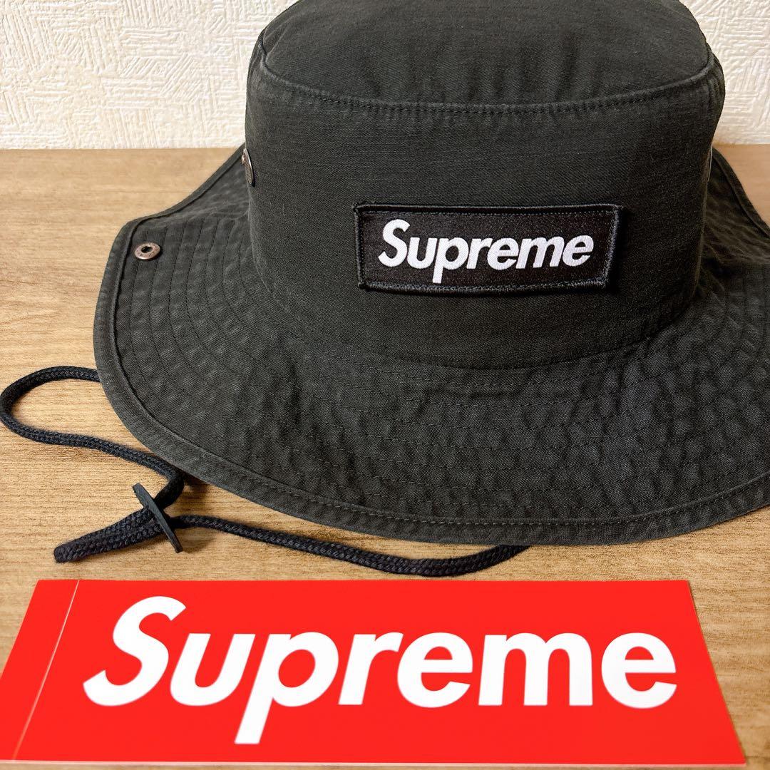正規品　Supreme Military Boonie ハット　ブラック　黒