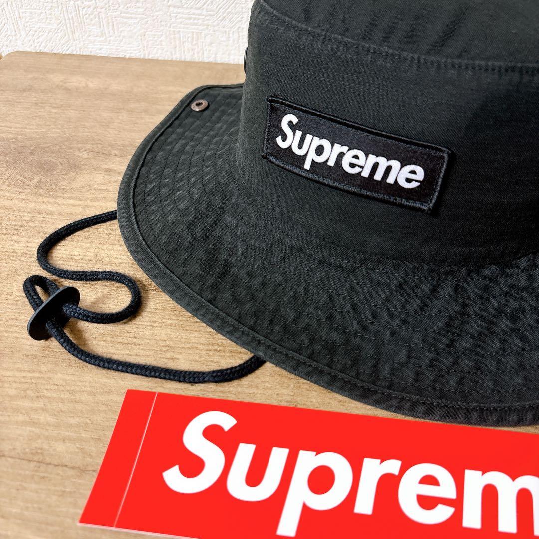正規品　Supreme Military Boonie ハット　ブラック　黒