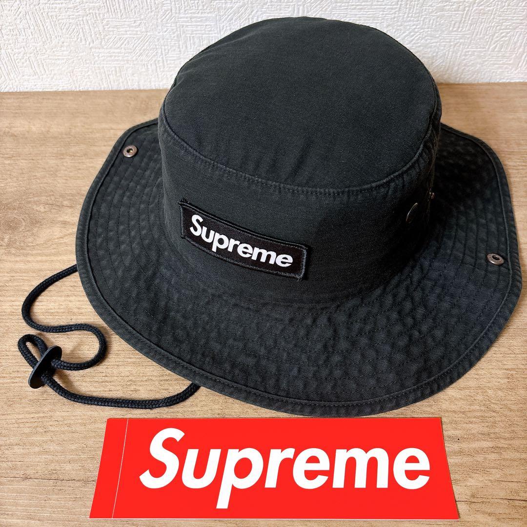 正規品　Supreme Military Boonie ハット　ブラック　黒