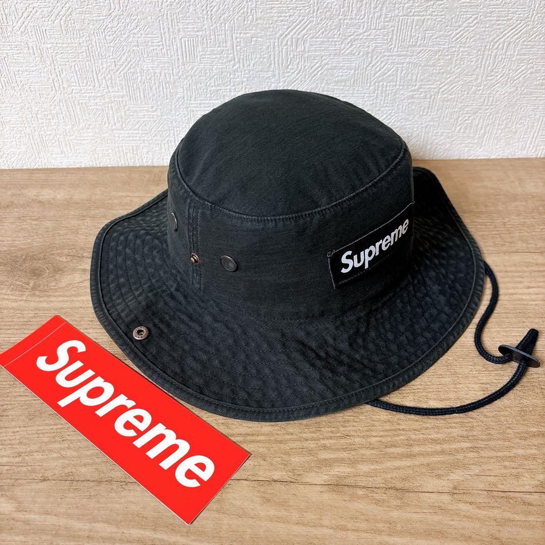 正規品　Supreme Military Boonie ハット　ブラック　黒