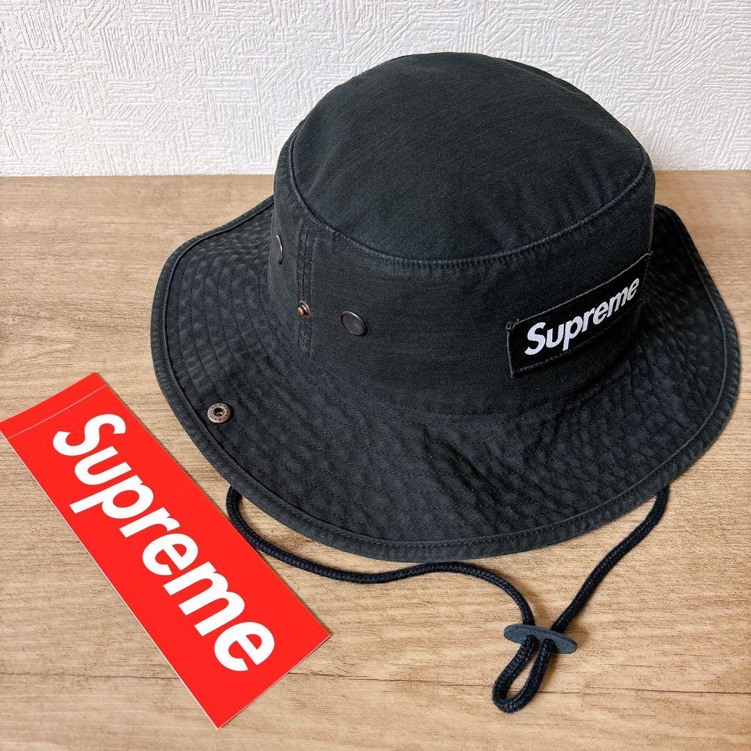 正規品　Supreme Military Boonie ハット　ブラック　黒