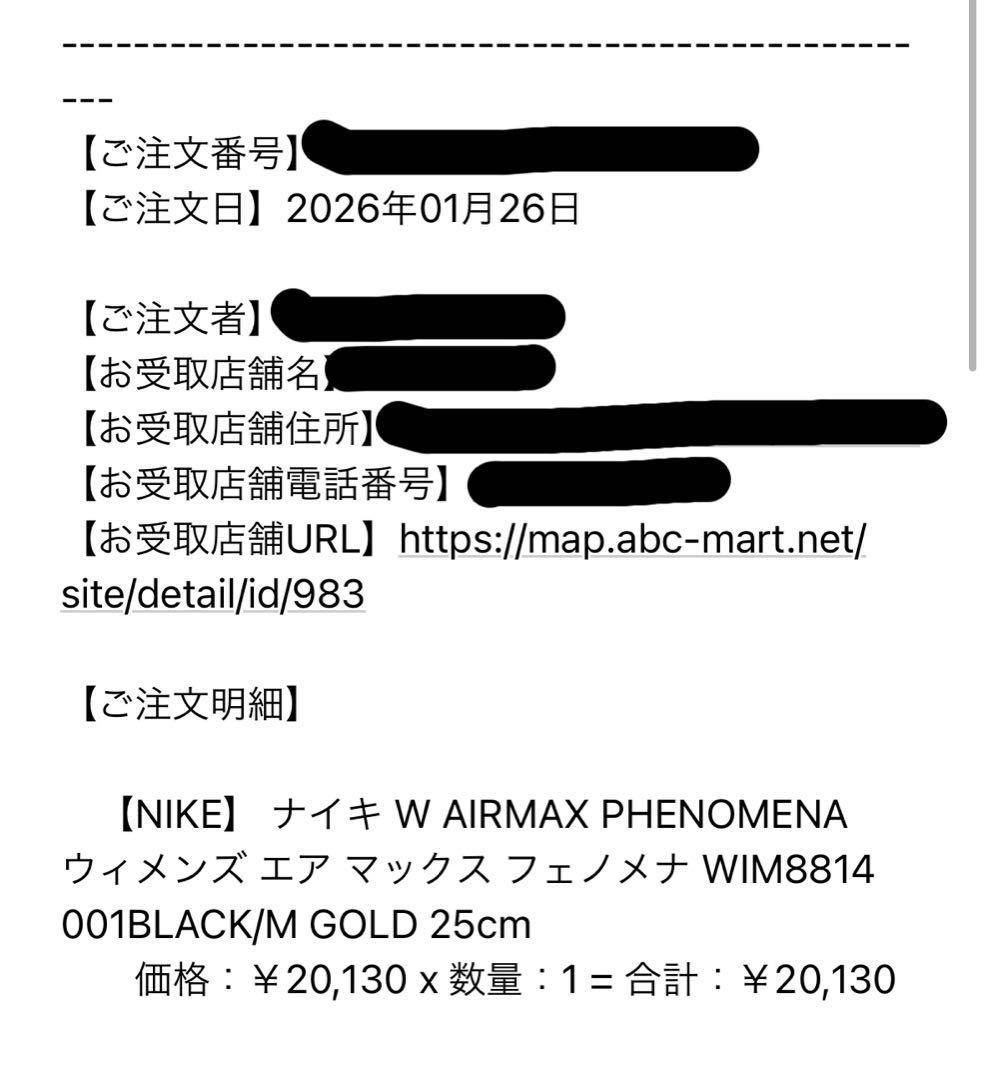 ナイキ W AIRMAX PHENOMENA フェノメナ　25.0