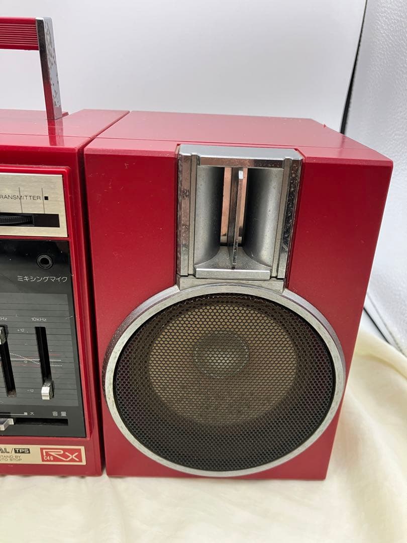 National　ナショナル　ラジカセ　RX-C46 レッド　ビンテージラジカセ