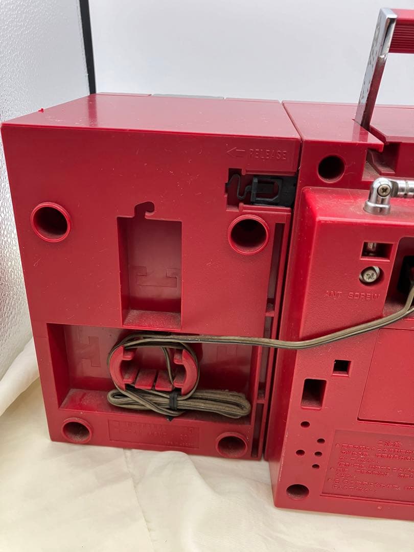 National　ナショナル　ラジカセ　RX-C46 レッド　ビンテージラジカセ