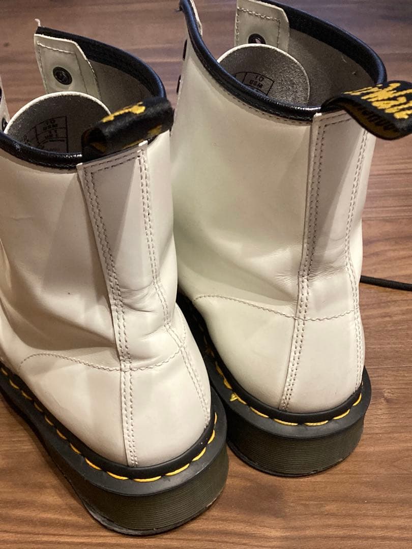 m*o様 ドクターマーチン　1460 UK9 ホワイトレザー レースアップブーツ