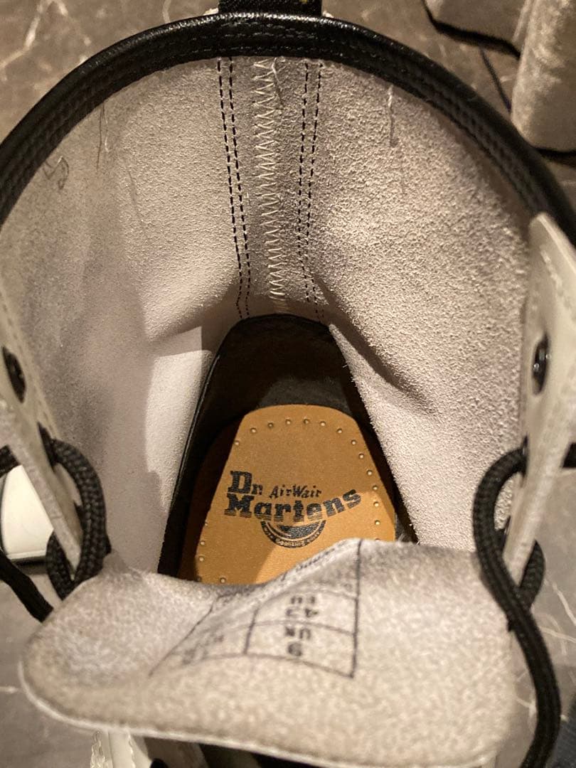 m*o様 ドクターマーチン　1460 UK9 ホワイトレザー レースアップブーツ