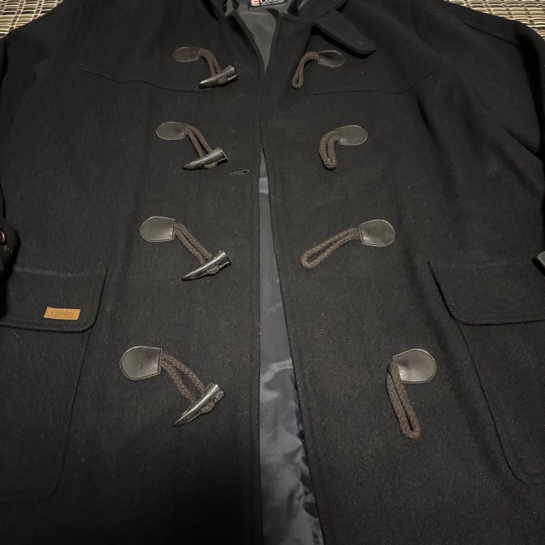 【美品】CHAPS RALPH LAUREN　ダッフルコート　ブラック　フード付