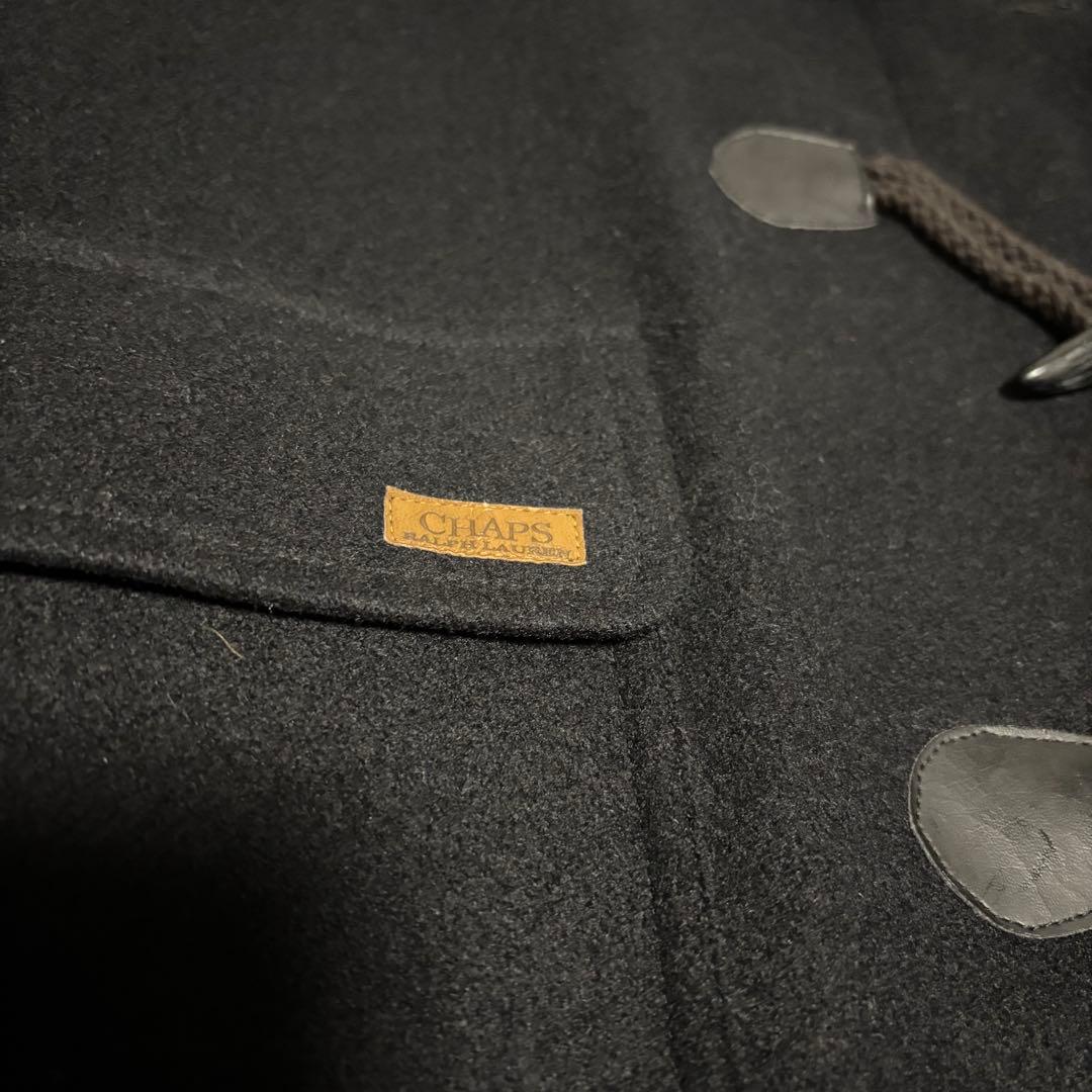 【美品】CHAPS RALPH LAUREN　ダッフルコート　ブラック　フード付