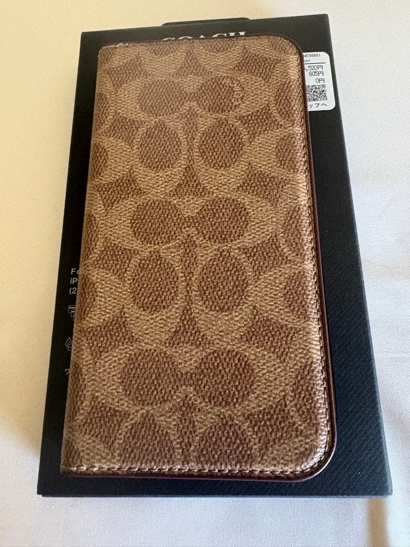 COACH モノグラム 手帳型iPhoneケース