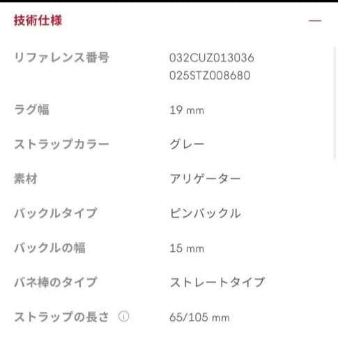 69rock OMEGA 純正19mmツーピースストラップ ピンバックル