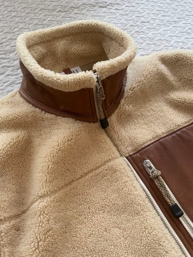 Sisii ジップアップムートンベスト　XL 定価96,800円