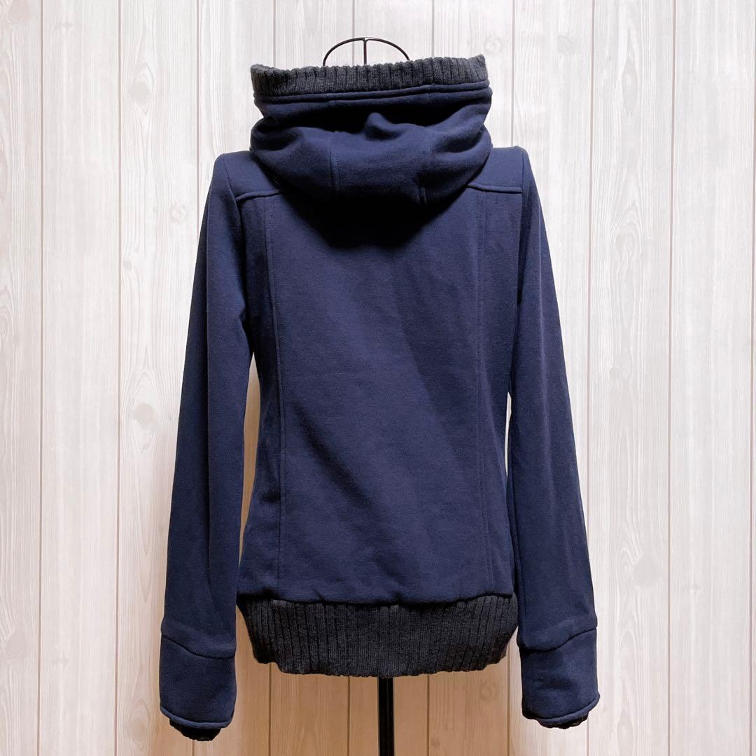 パーカー ブルゾン ネイビー 紺 平成ギャルy2k ダークコア お兄系 グランジ