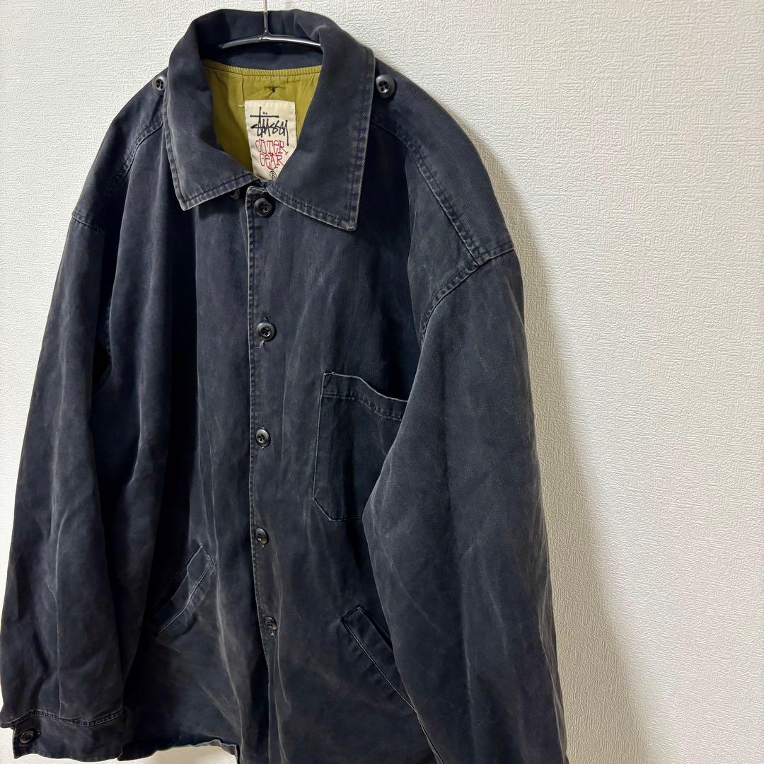 90s old stussy Outer gear カバーオール　白タグ