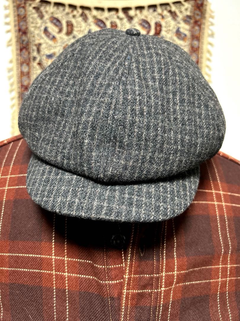 希少　ウールチェック　ニュースボーイキャップ　RRL 少量生産