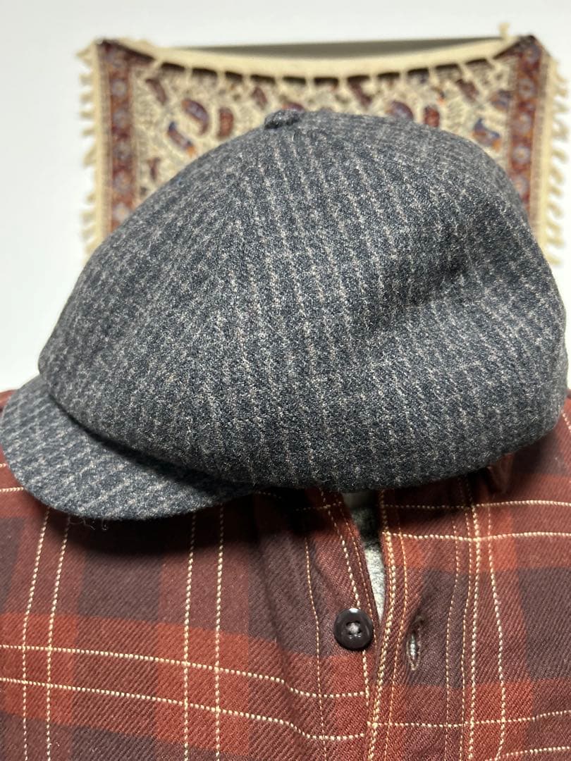 希少　ウールチェック　ニュースボーイキャップ　RRL 少量生産