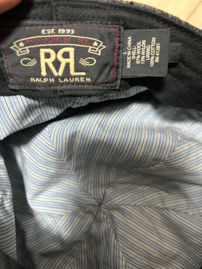 希少　ウールチェック　ニュースボーイキャップ　RRL 少量生産