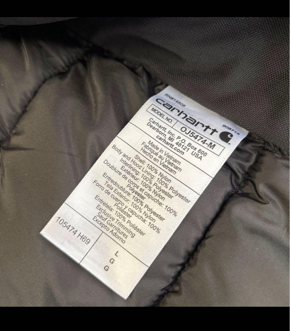 ズ*ラ様 Carhartt アクティブジャケット　パファー極美品 L