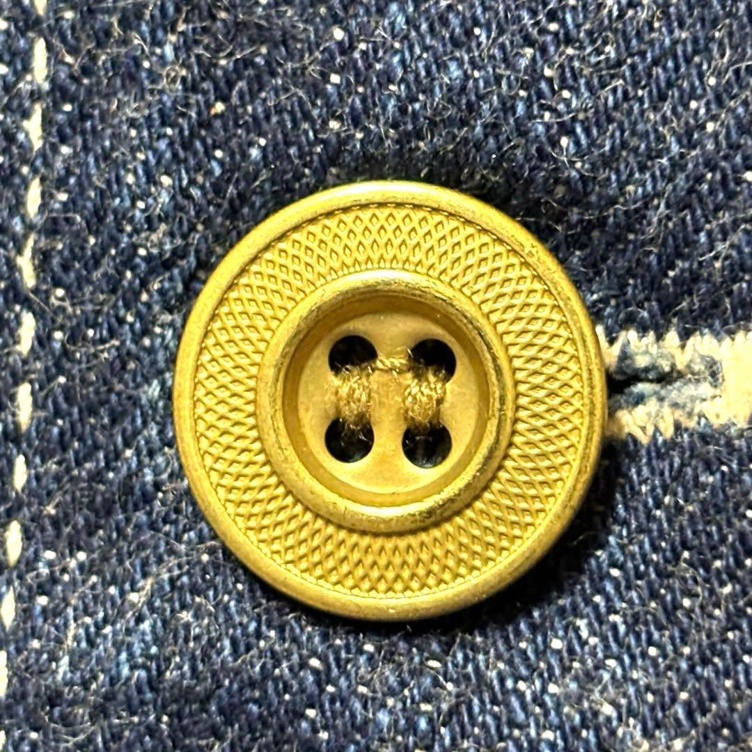 美品 THE FLATHEAD フラットヘッド 濃紺 デニム　ワークベスト XL