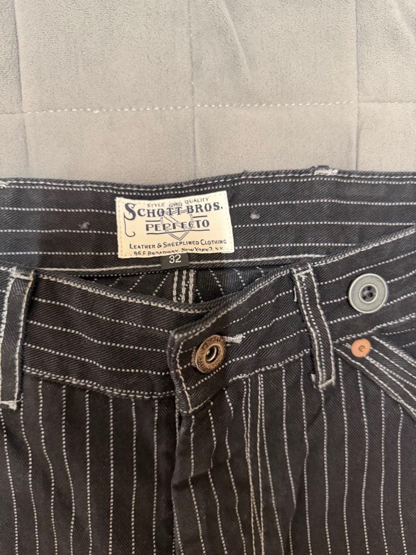 schott ヒッコリーデニム　ウエスト32